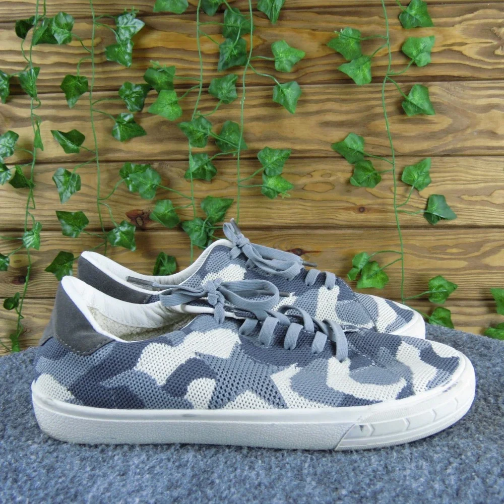 Vintage Havana Fly Women's Gray Camo Knit Sneakers Size 6.5‎ Casual Comfort